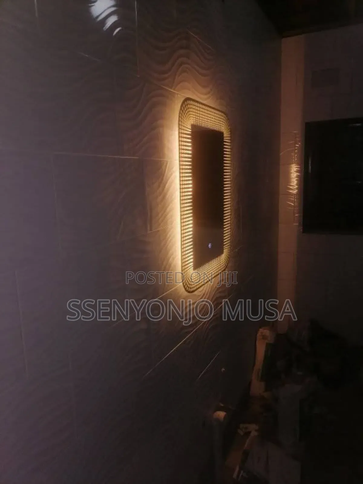 Crystal White Rectangle Led Mirror-wall Mounted-touch Sensor