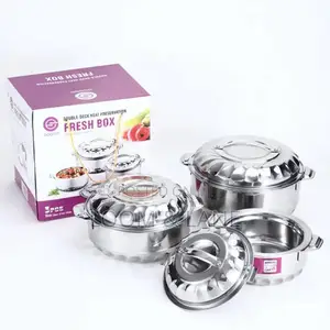 4pcs Stainless Steel Food Warming Dishes Lunch Boxes