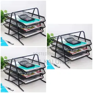 3 Tier File Rack Tray Organizer