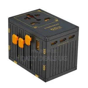 Porodo Gan 5-Port Travel Block Universal Charger