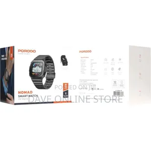Porodo Nomad Smart Watch Black. 1.54'' Display