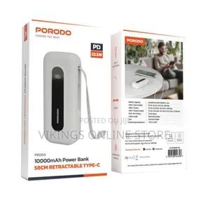 Porodo 10000mah Power Bank With Type-C Port 