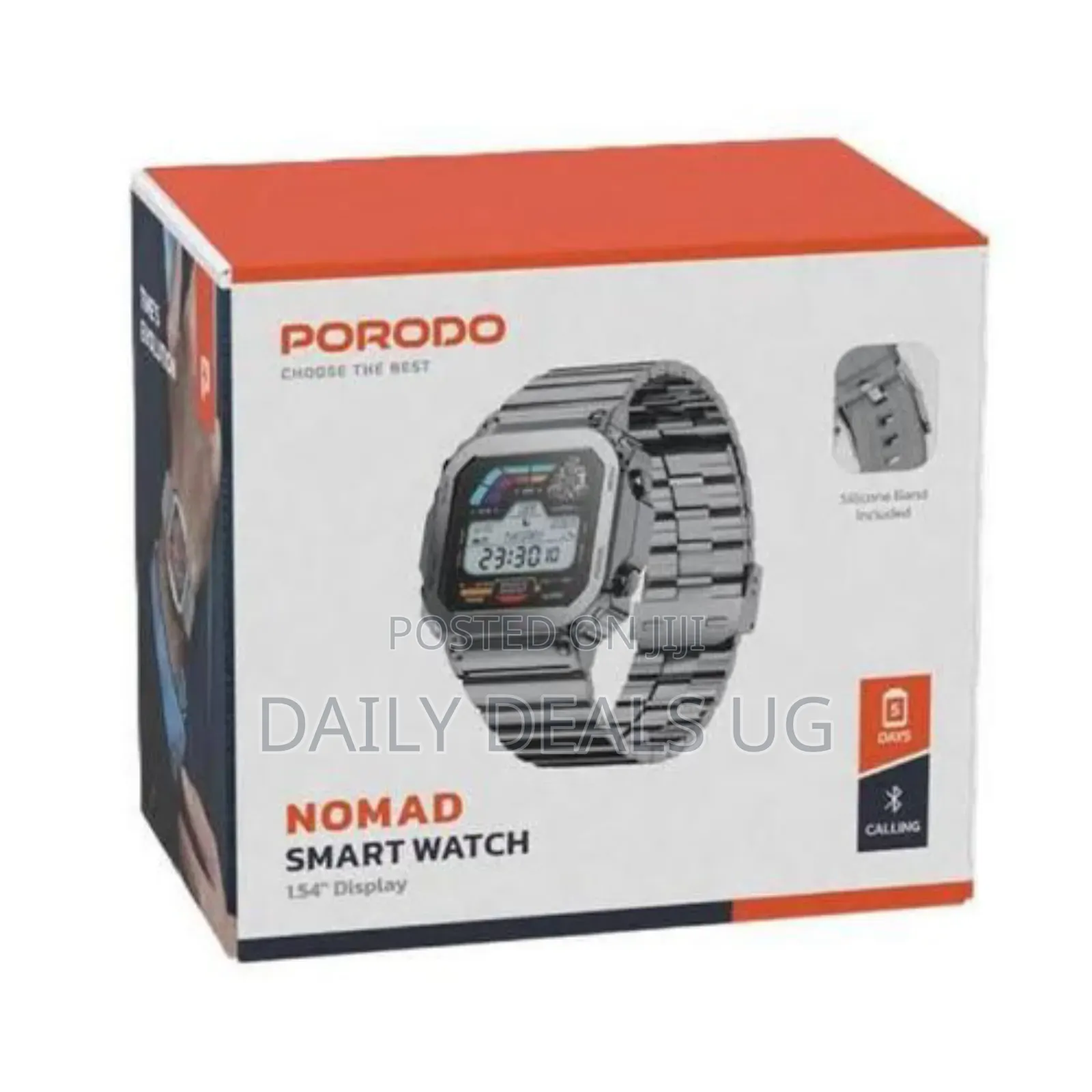 Porodo Nomad Smart Watch Silver
