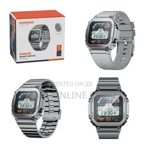 Porodo Nomad Smart Watch, 1.54" Screen, 290mah Silver