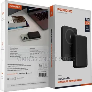 Porodo 10000mah Power Bank, Compatible With Magsafe