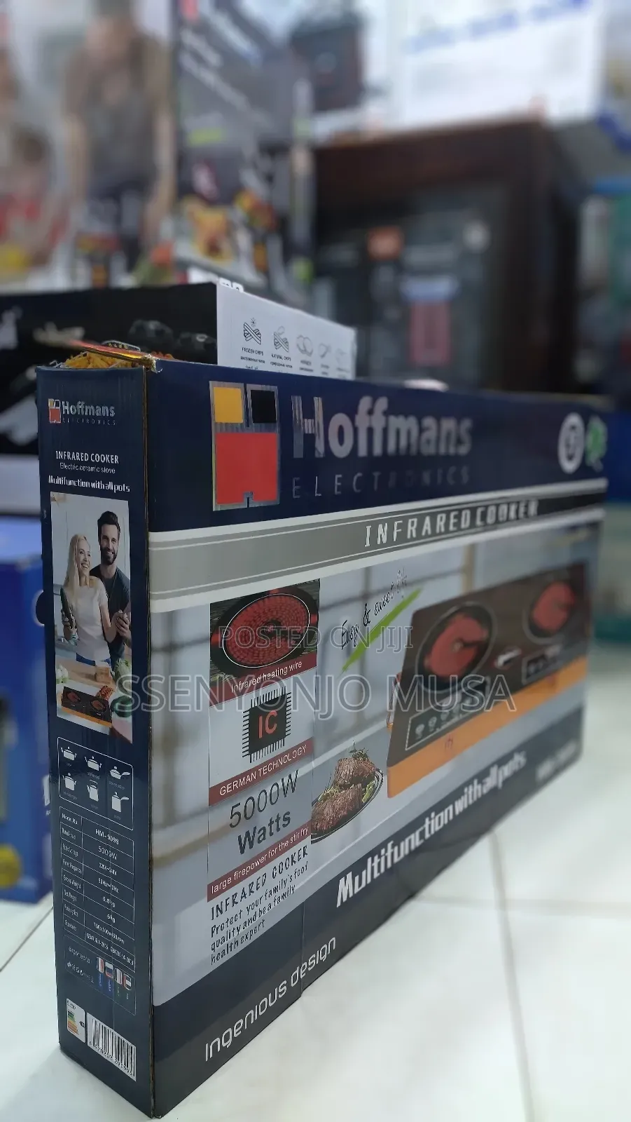 Hoffmans Hm-9099 Double Infrared Cooker - 5000w, German -