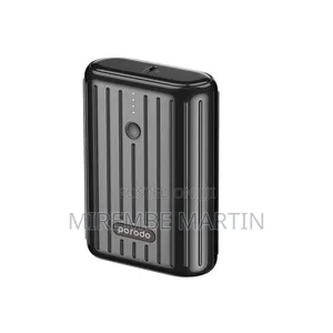 Porodo Power Bank 10000mah Qc3.0 With Pd 20w, - Black