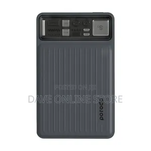 Porodo 10000mah Power Bank With Built-in Type-C - Black
