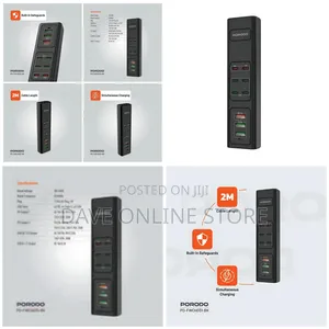 Porodo 85w Multi-Port Usb Charging Adapter