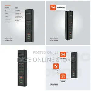 Porodo 85w Multi-Port Usb Charging Adapter