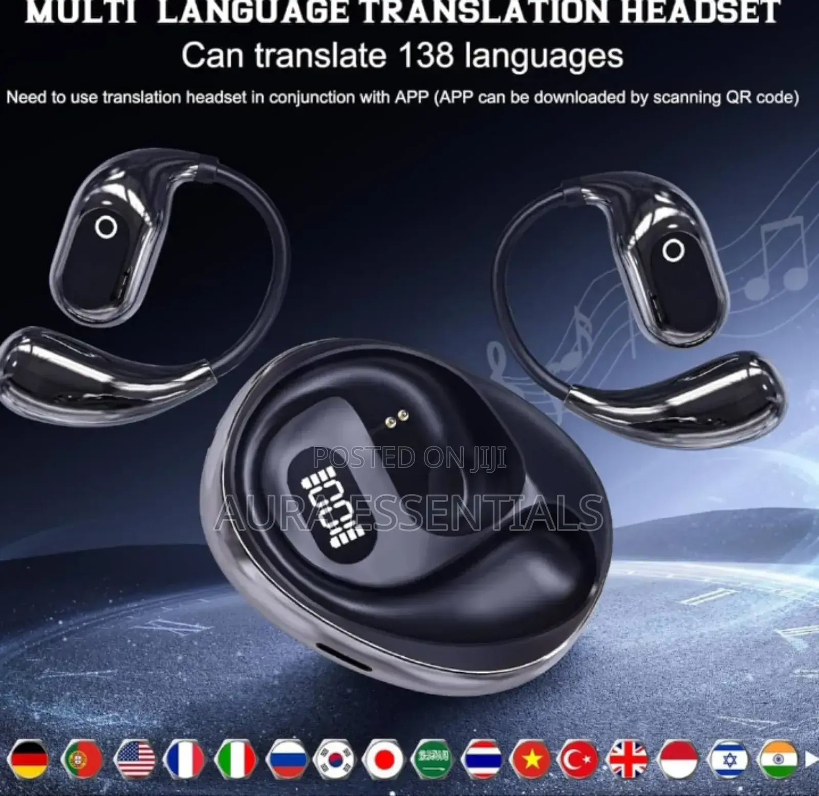 Multi- Language Smart Translation Bluetooth Headset