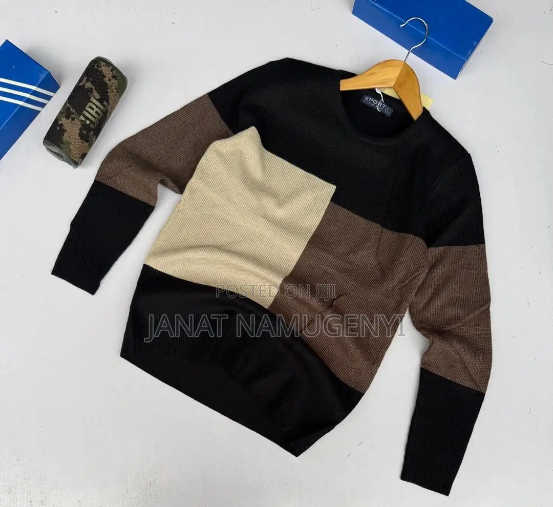 3 Colored Round Neck Sweaters