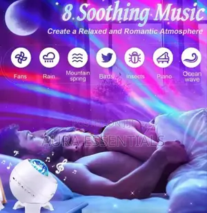 Northern Light Sky Projector Lamp Bluetooth Speaker