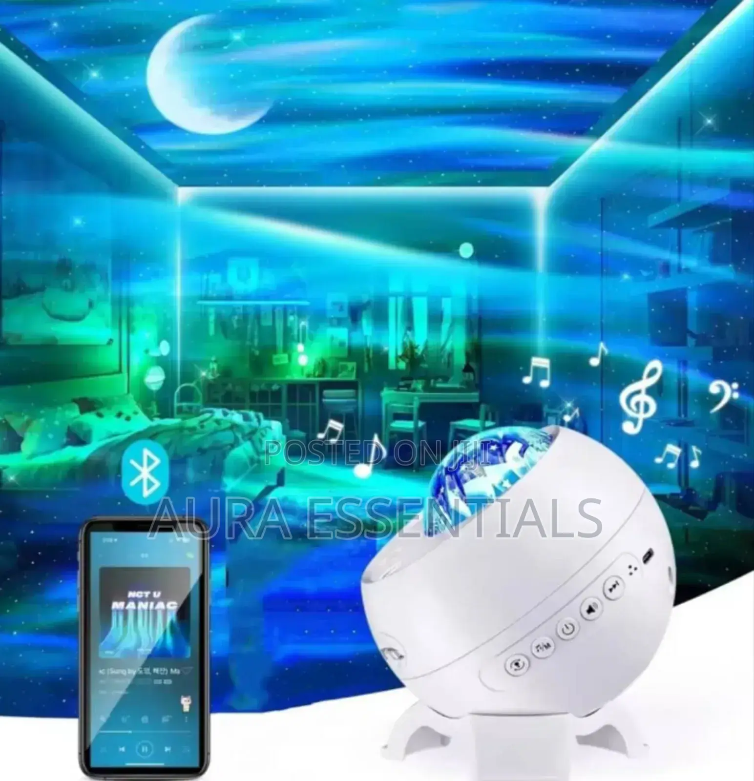 Northern Light Sky Projector Lamp Bluetooth Speaker