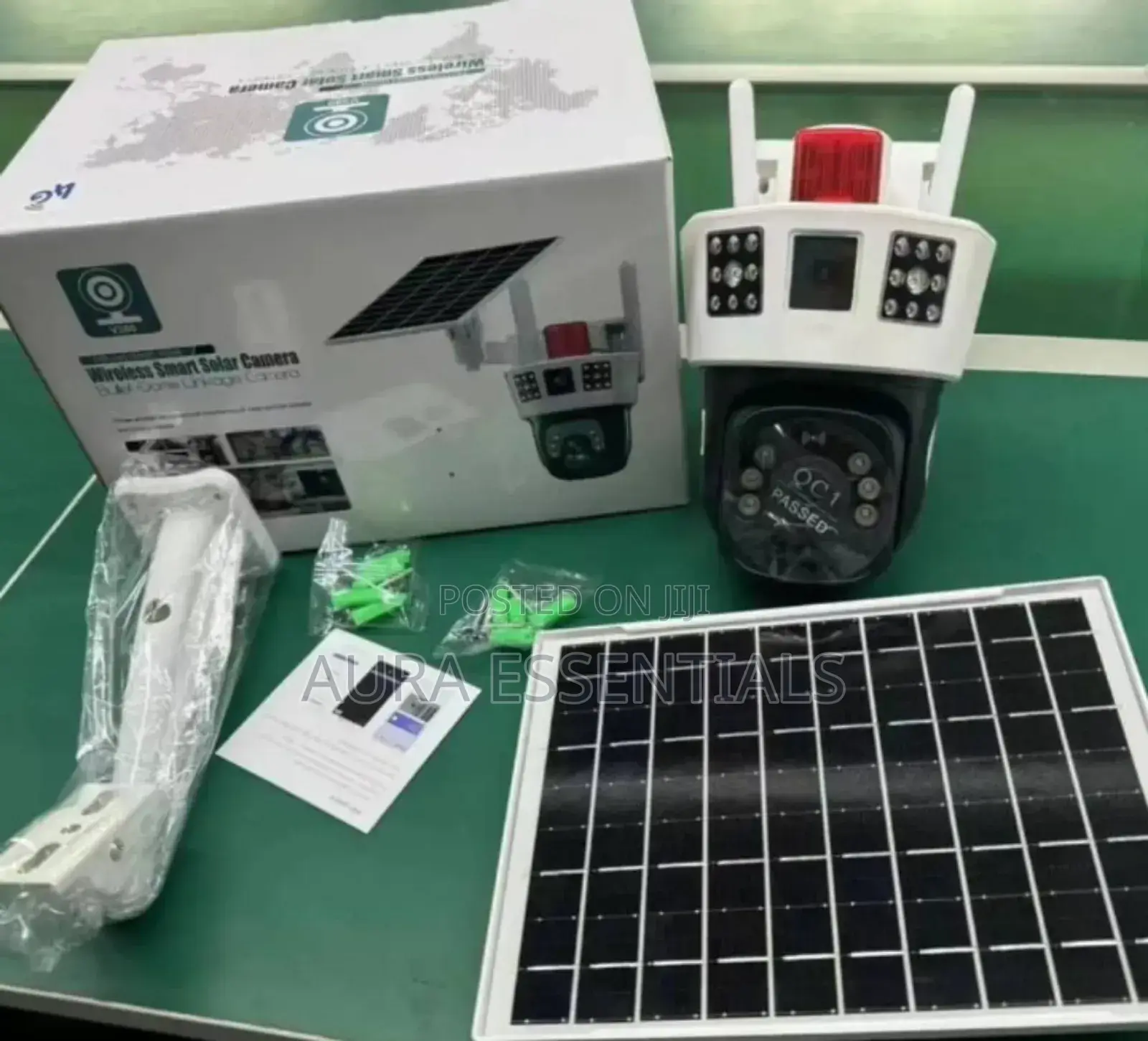 3 Screen Dual Lens Solar Powered Camera