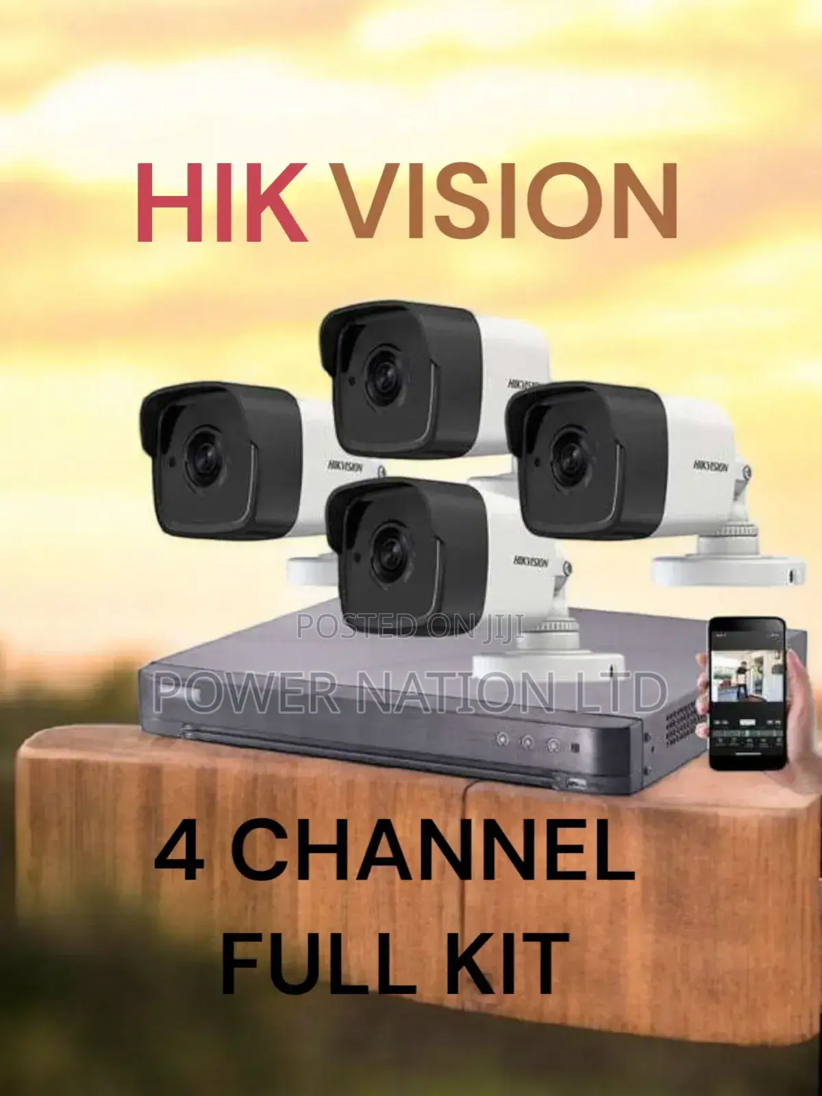 4 Channel CCTV Camera Full Set Boom Booster
