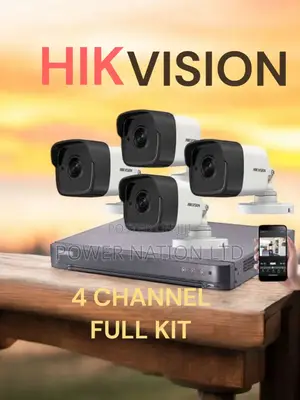 Night Vision 4 Channel CCTV Camera Full Set Boom Booster