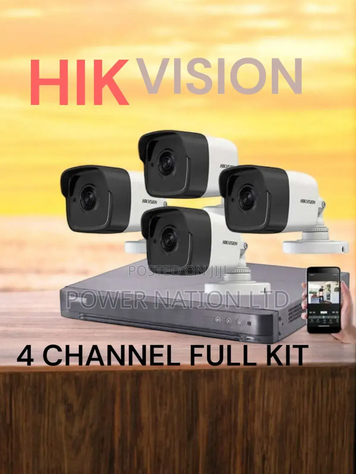 Colorvu 4 Channel CCTV Camera Full Set Boom Booster
