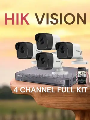 Hik Vision 4 Channel CCTV Camera Full Set Boom Booster