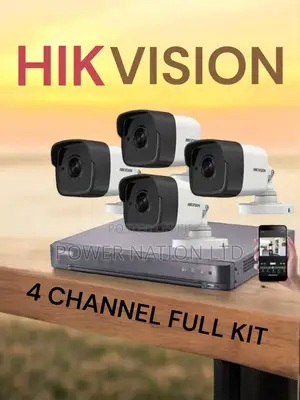 Surveillance 4 Channel CCTV Camera Full Kit Boom Booster