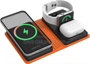 Porodo Folding 4-Device Wireless Charger, Mah Battery