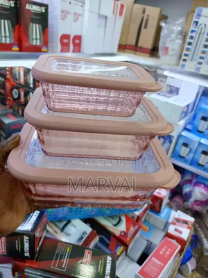 3 Pieces Acrylic Containers for Food Storage