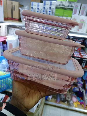 3 Pieces Acrylic Containers for Food Storage