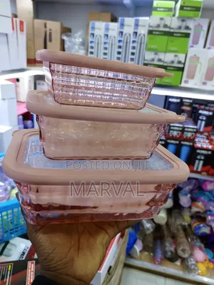3 Pieces Acrylic Containers for Food Storage