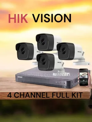 Night Vision 4 Channel CCTV Camera Full Kit Boom Booster