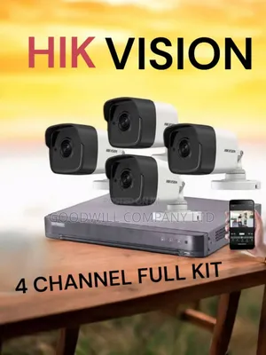 Hik Vision 4 Channel CCTV Camera Full Kit Boom Booster
