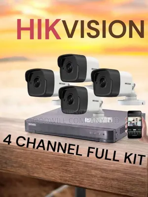 Turbo Hik 4 Channel CCTV Camera Full Kit Boom Booster