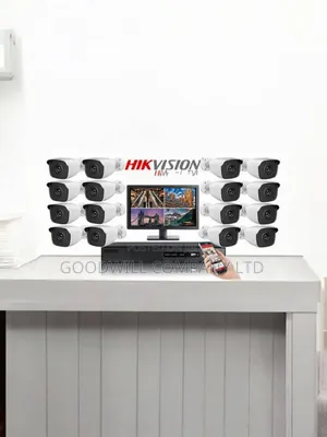 Turbo Hik Vision 16 Channel CCTV Camera Set Boom Booster