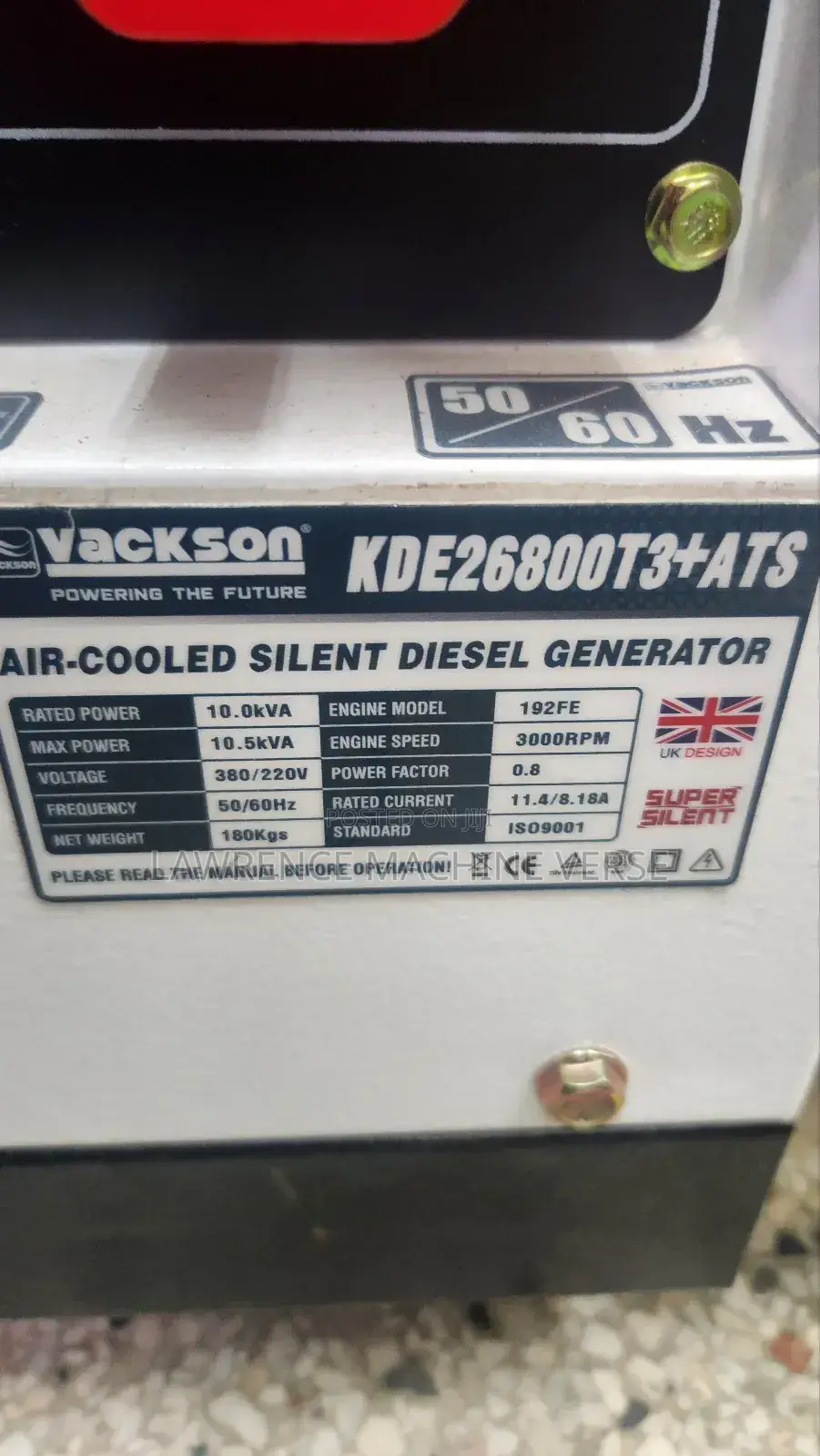 Silent Diesel Generator 10.5kva Three Phase
