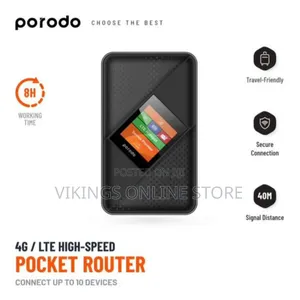 Porodo 4g Portable Router
Sku P244