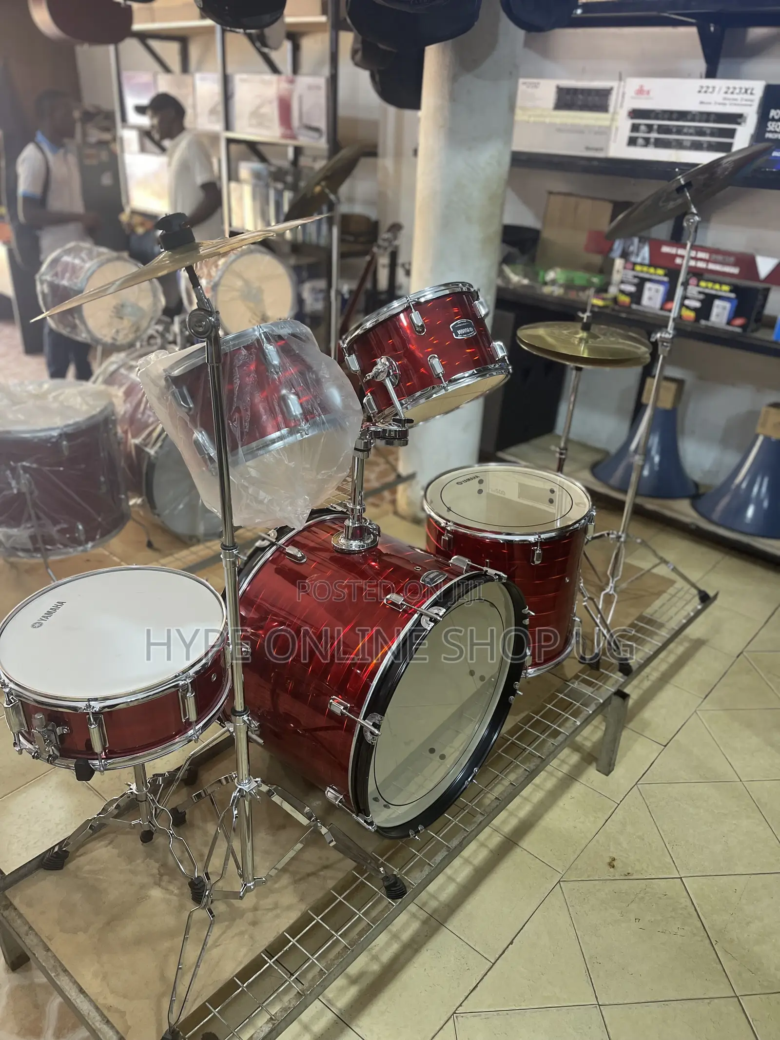 Reds Yamaha Drums Kit Full Set 001