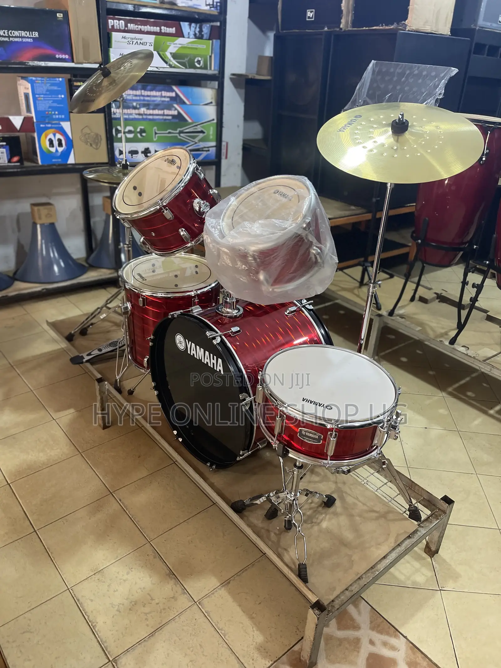 Reds Yamaha Drums Kit Full Set 001