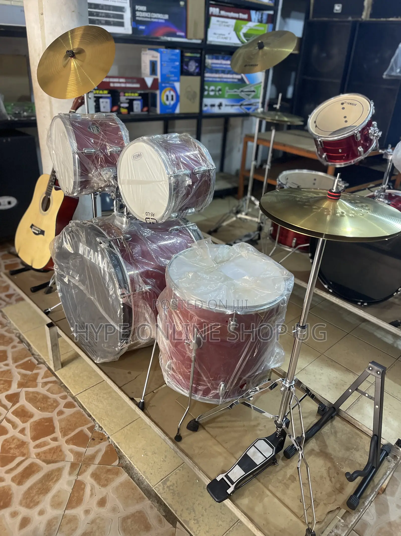 Reds Yamaha Drums Kit Full Set 001
