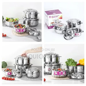 4pcs Stainless Steel Food Warming Dishes Lunch Boxes-New