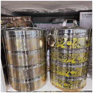 4tier Large Stainless Steel Food Flask-New