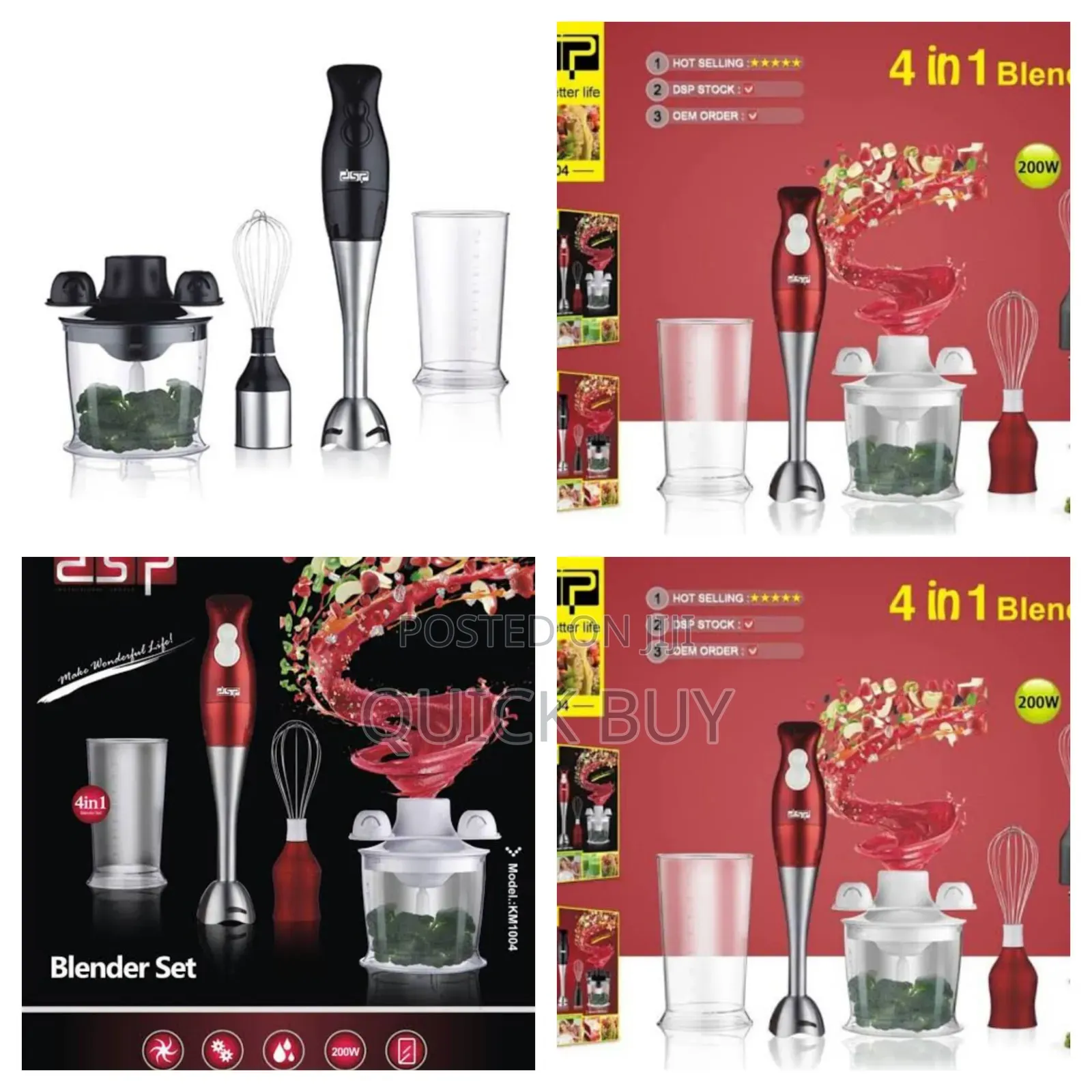 DSP 4in1 Hand Blender Set-New