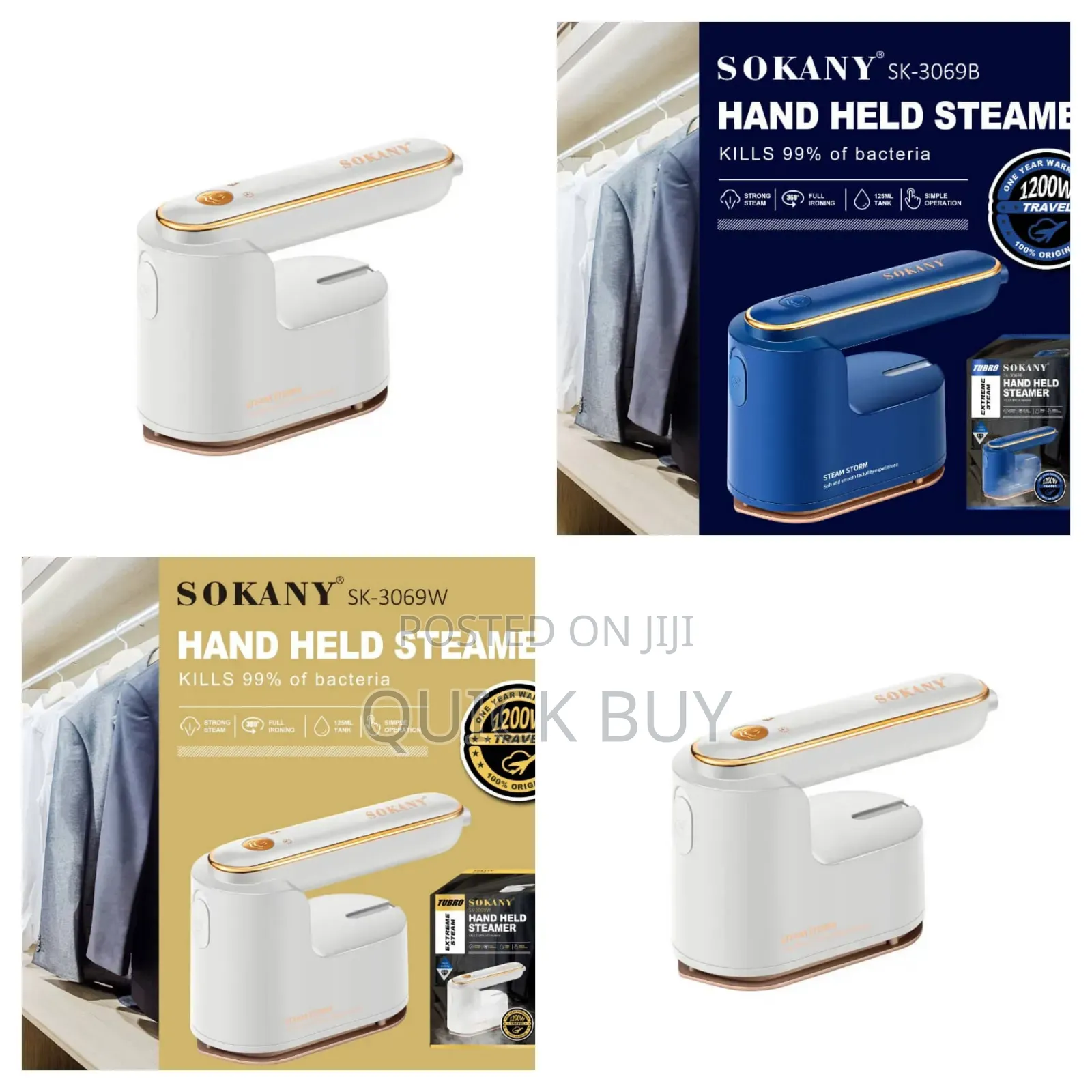 Sokany Sk-3069w Handheld Portable Steam Iron-New