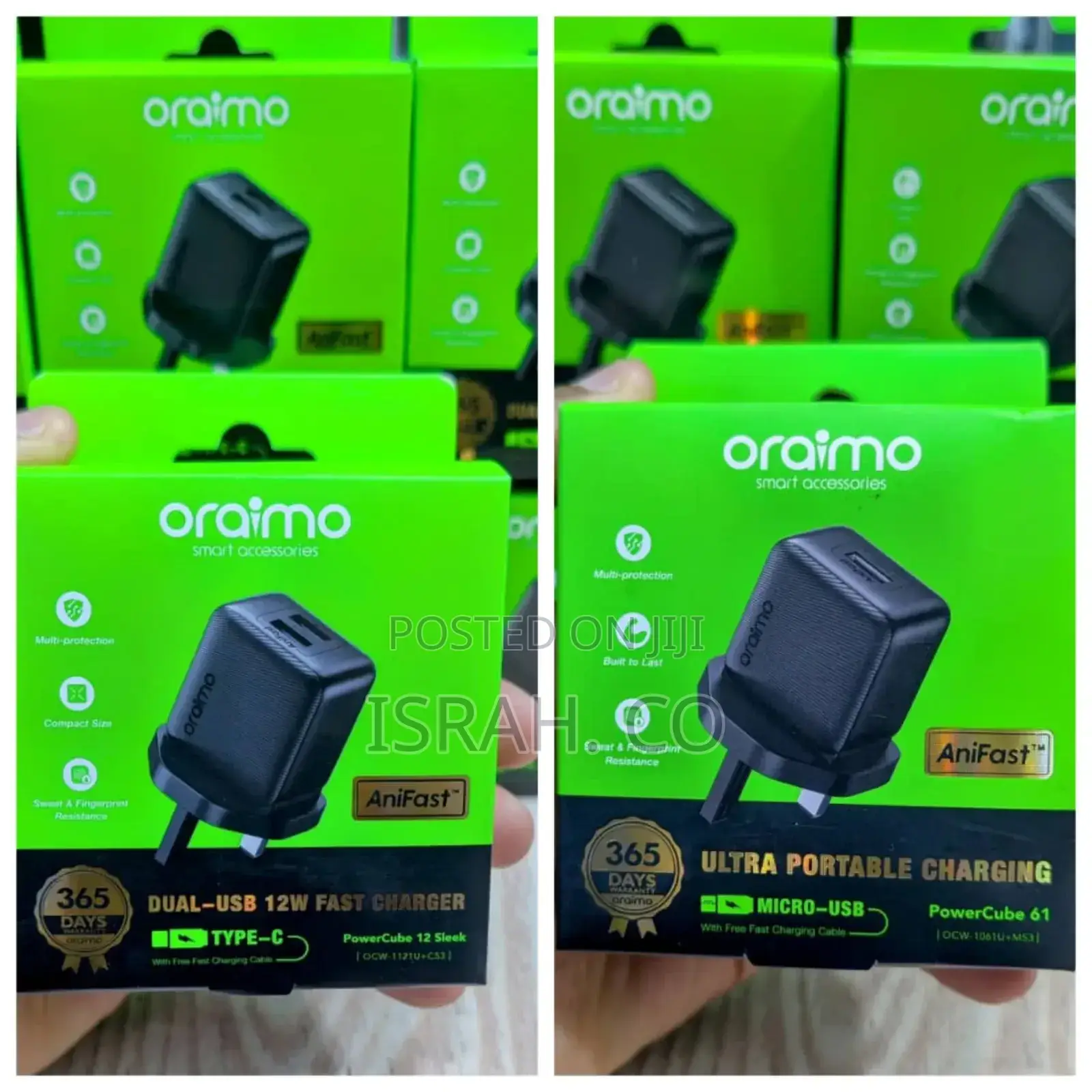 Oraimo Anifast 365 Compact 10w Fast Charger.