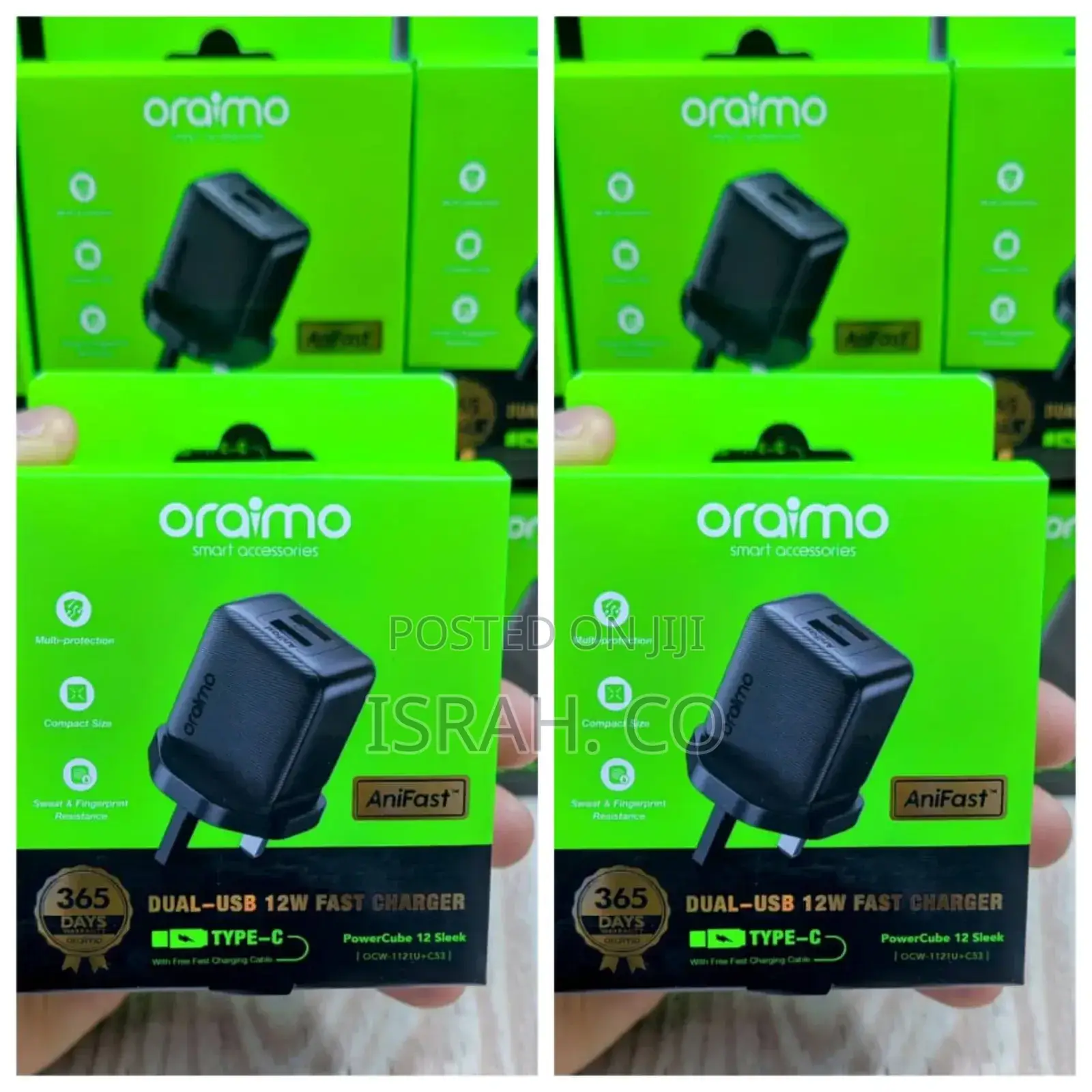 Oraimo Anifast 365 Compact 10w Fast Charger.