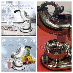 Double Blade Electric Ice Shaver Crusher Machine-New