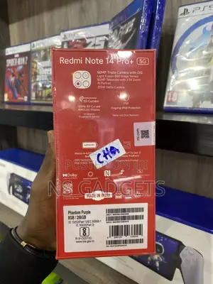New Xiaomi Redmi Note 14 Pro+ 5G 256 GB Black