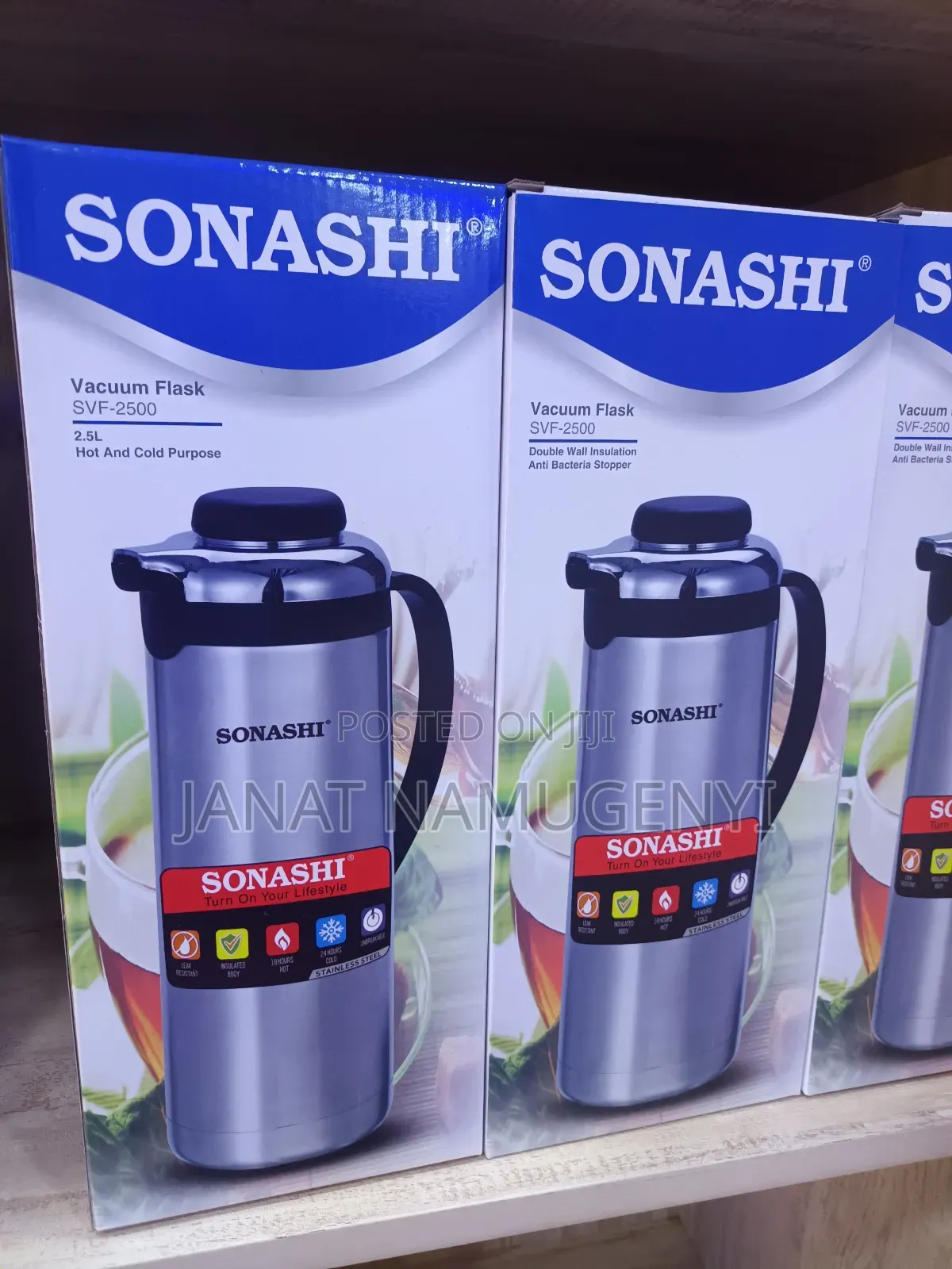 Sonashi 2.5litres Vacuum Flask Both Hot and Cold