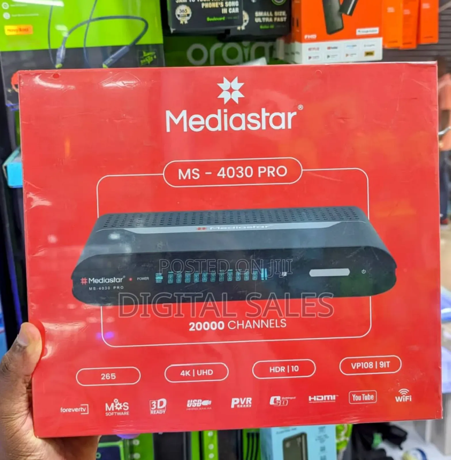 Mediastar Ms - 4030 Pro Digital Satellite Receiver- Black