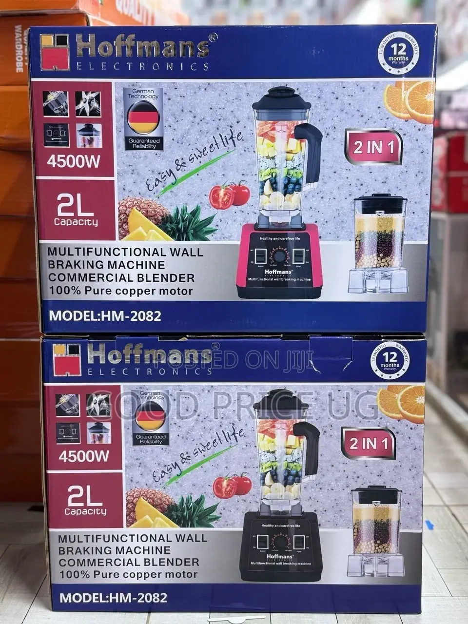 2in1 Hoffmans 2l Multifunctional Commercial Blender Hm-2082