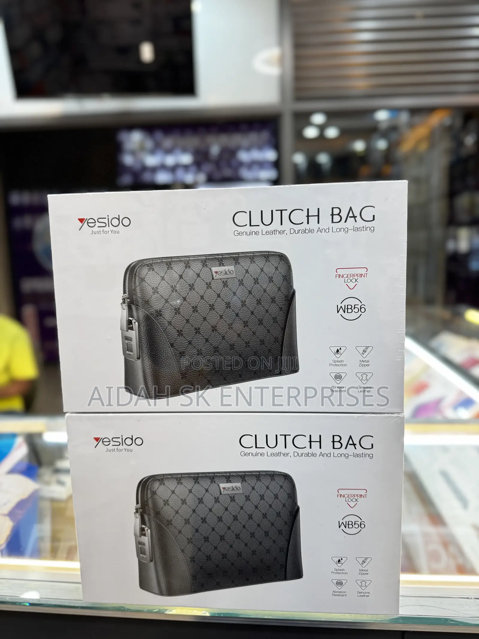 Fingerprint Lock Leather Handbag,Anti Theft Waterproof