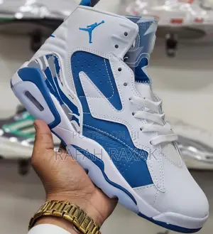 Original White/Blue Nike Air Jordan 6 MVP Sneakers